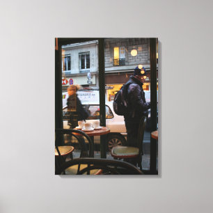 Toile Ambiance parisienne Rue Rambuteau Beaubourg Canvas