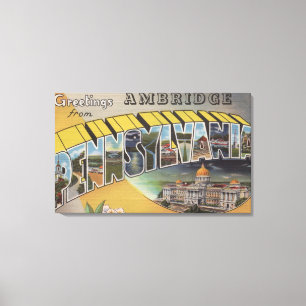 Toile Ambridge, Pennsylvanie - grandes scènes de lettre