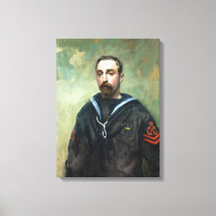 Toile Ambrose McEvoy Premier officier E. Pitcher