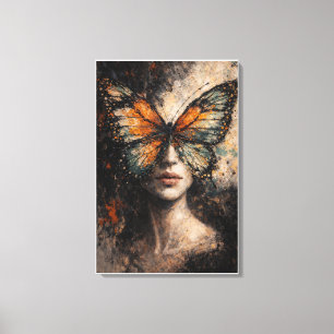 Toile Âme Papillon   Portrait Contemporain de Papillon 