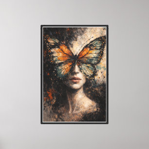 Toile Âme Papillon   Portrait Contemporain de Papillon 