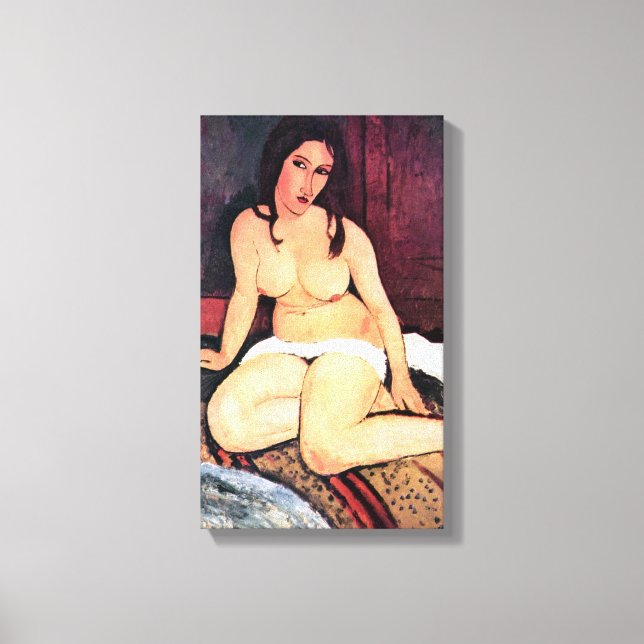 Toile Amedeo Modigliani - Femme assise (Recto)