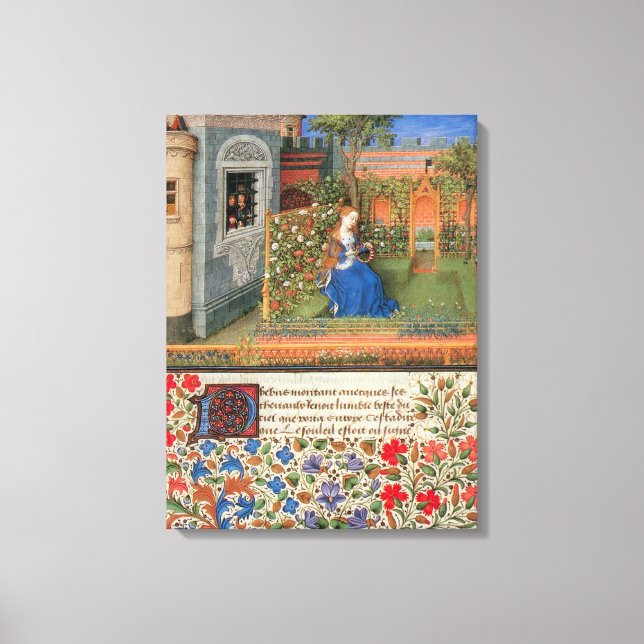 Toile Amelia dans le jardin de roses (Recto)