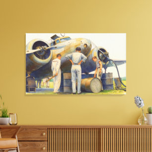 Toile Amelia Earhart Lockheed Model 10 Electra 1937 