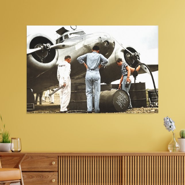 Toile Amelia Earhart Lockheed Model 10 Electra 1937 rest (Insitu(Salon))