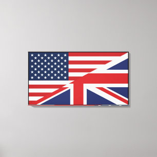 Toile American - British Combined Flag