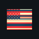 Toile American Flag Pop Art<br><div class="desc">American Flag Pop Art. Design est disponible sur d'autres produits.</div>