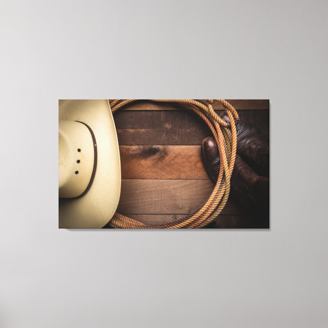 Toile American Rodeo Culture Wall Art (Recto)