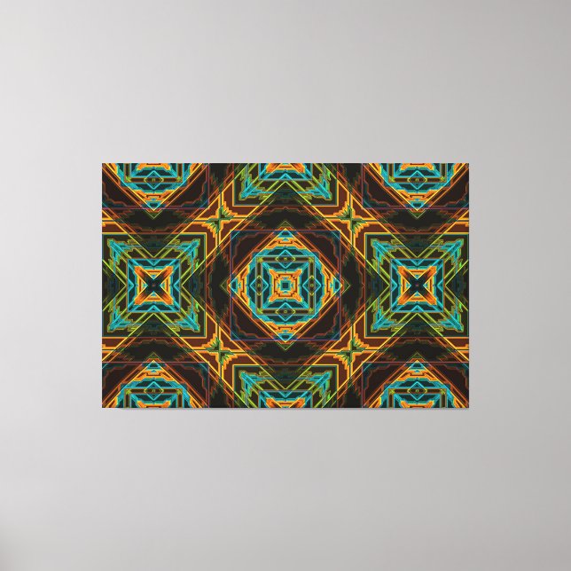Toile amérindienne moderne 19 enveloppée (Recto)