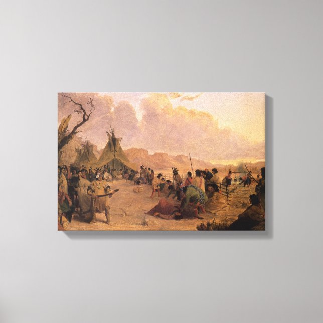 Toile Amérindienne vintage, Medicine Dance par Eastman (Recto)