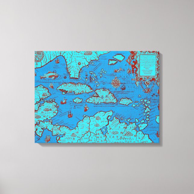 Toile Amérique centrale ("America Occidentalis") (Recto)