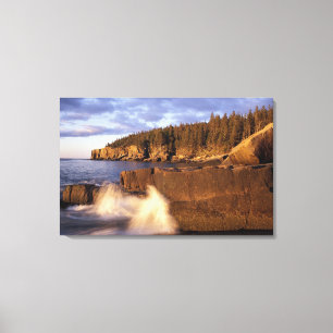 Toile Amérique du Nord, États-Unis, ME, la côte roche
