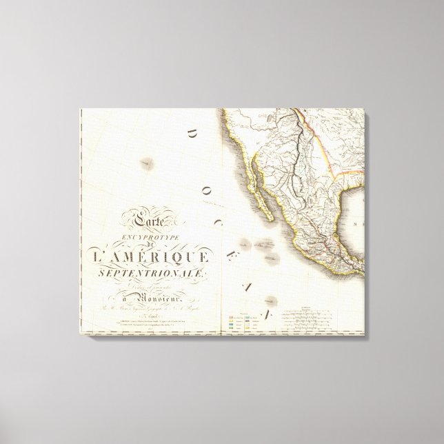 Toile Amérique du Nord Sud (Recto)