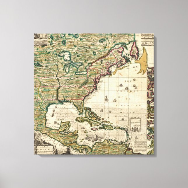 Toile Amérique Septentrionale (Recto)