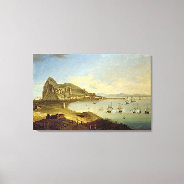 Toile Amiral de l'Escadron Bleu à Gibraltar (Recto)