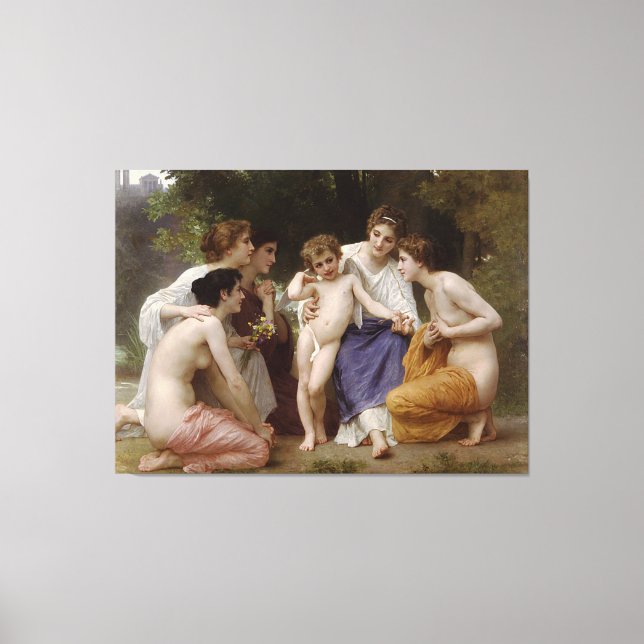 Toile Amiration de Bouguereau (L'admiration) (1867) (Recto)