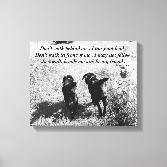 Toile Amis - Black Lab (Recto)