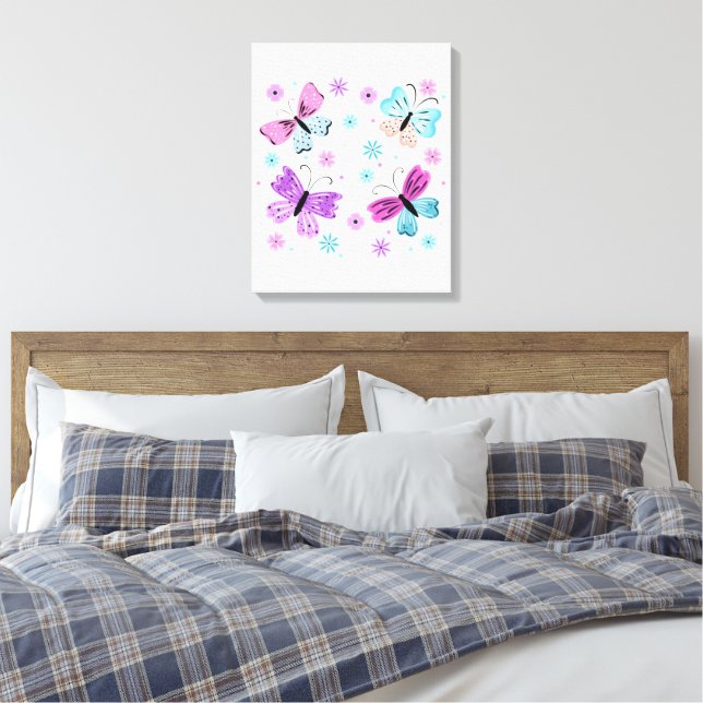 Toile Amis Papillons (Insitu(Chambre))