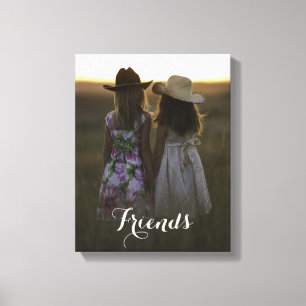 Toile Amis rustiques