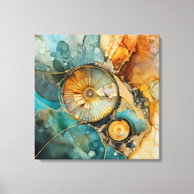 Toile Ammonite Gem Fossil Canvas (Recto)