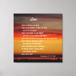 Toile "Amour" Art personnalisé Imprimer avec 1 Corinthie