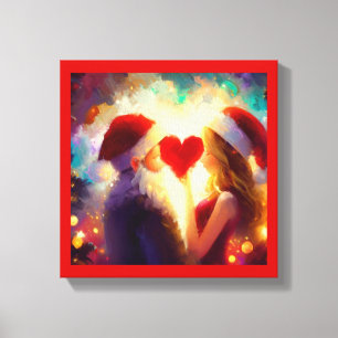 Toile Amour de Noël 1