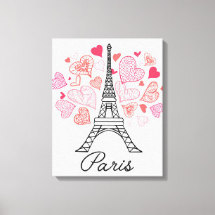 Toile Amour de Paris, France