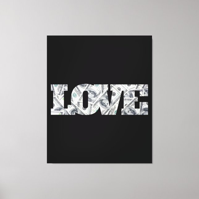 Toile Amour Et Mur Argent (Recto)