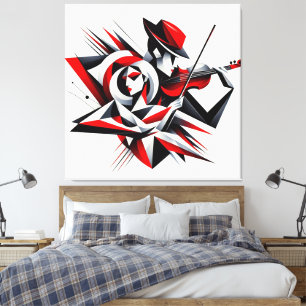 Toile Amour et musique artistiques