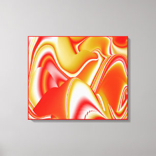 Toile Amour et Or Abstrait 3D Rainbowart