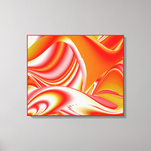 Toile Amour et Or Abstrait 3D Rainbowart