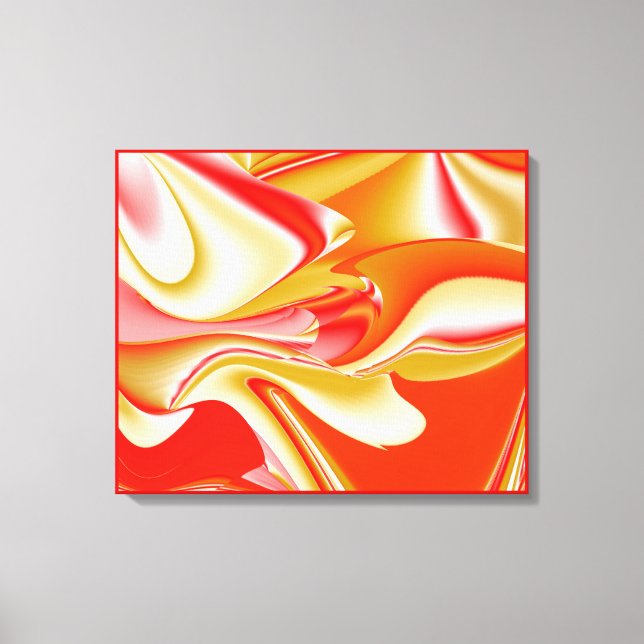 Toile Amour et Or Abstrait 3D Rainbowart (Recto)