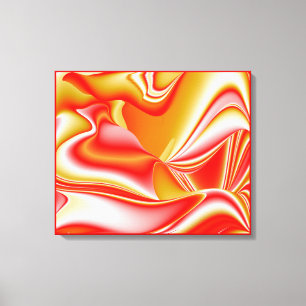 Toile Amour et Or Abstrait 3D Rainbowart