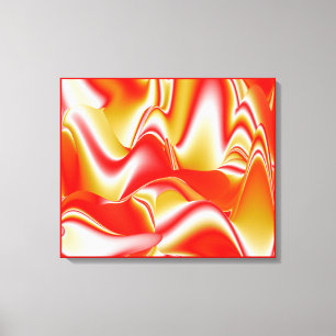 Toile Amour et Or Abstrait 3D Rainbowart
