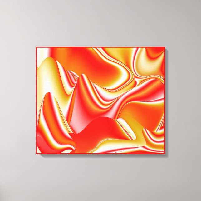 Toile Amour et Or Abstrait 3D Rainbowart (Recto)