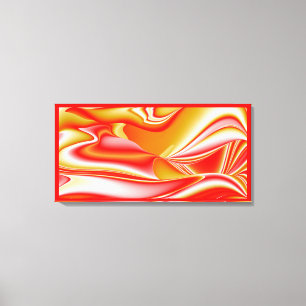 Toile Amour et Or Abstrait 3D Rainbowart