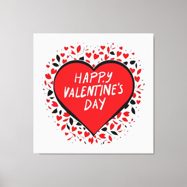 Toile Amour infini pour la Saint-Valentin (Recto)