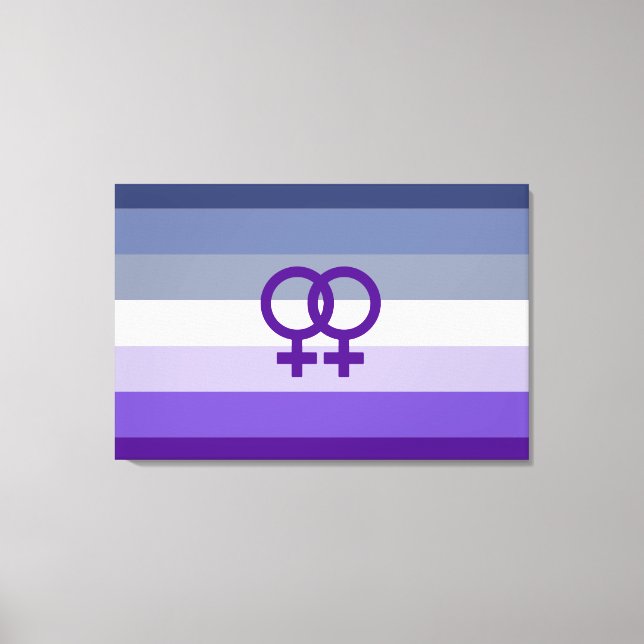 Toile Amour Lesbien Butch Fierté WLW (Recto)