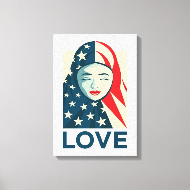 Toile Amour | Réfugié musulman (Recto)