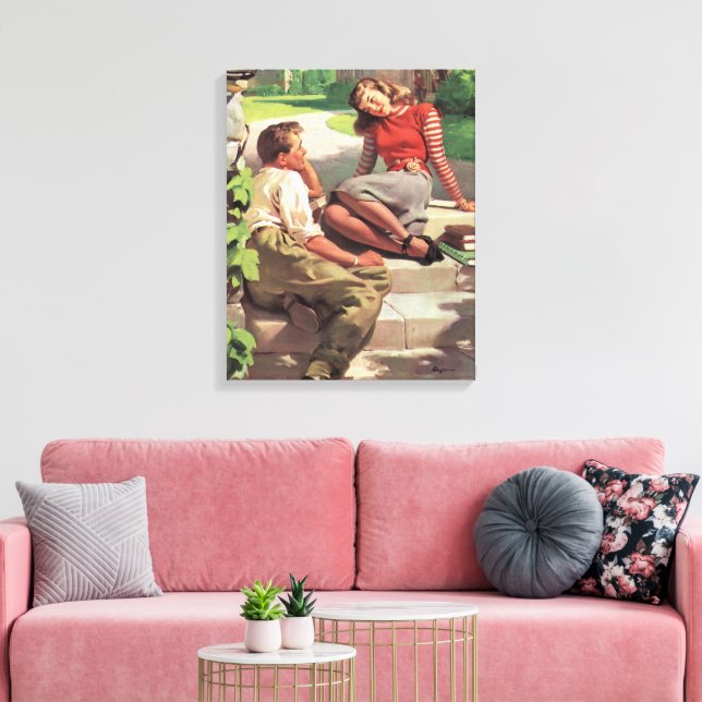 Toile Amour vintage et romance, Épouses du lycée (Insitu(Salon))
