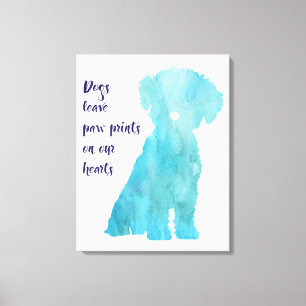 Toile Amoureux de les chiens Bichon Frise style imprimé