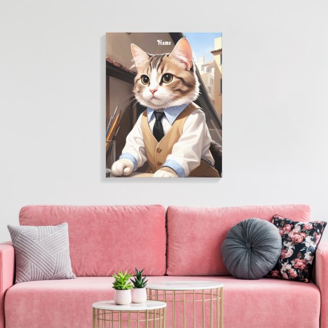 Toile Amoureux des chats de l'architecte de chat sophist (Insitu(Salon))