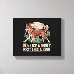 Toile Amoureux du dhole faune canidé chien sauvage asiat