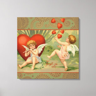 Toile Amours de Cupidons Antiques de la Saint-Valentin