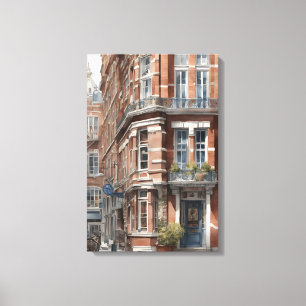 Toile Amsterdam aquarelle