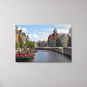 Toile "Amsterdam Morning" Holland Canvas Wall Art