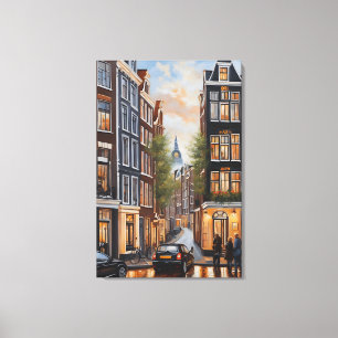 Toile Amsterdam peinture à l'huile