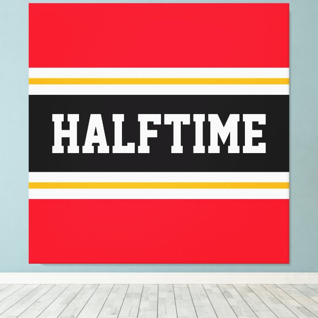 Toile Amusants Athlétisme brillant Rouge Noir HALFTIME S (Insitu (Plancher de Bois))