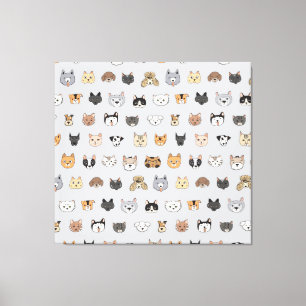 Toile Amusement animal : Chiens de chats Doodle Mix