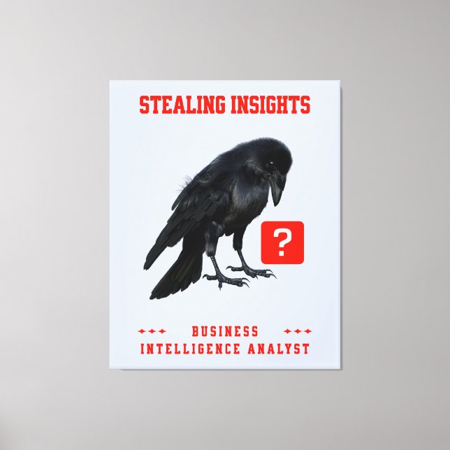 Toile Analyste en intelligence d'affaires Crow (Recto)